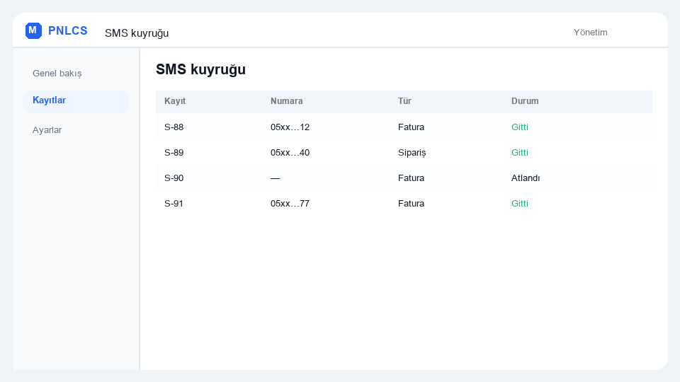 SMS Kapısı ekran görüntüsü
